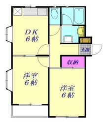 ＫＣアパートメントの物件間取画像